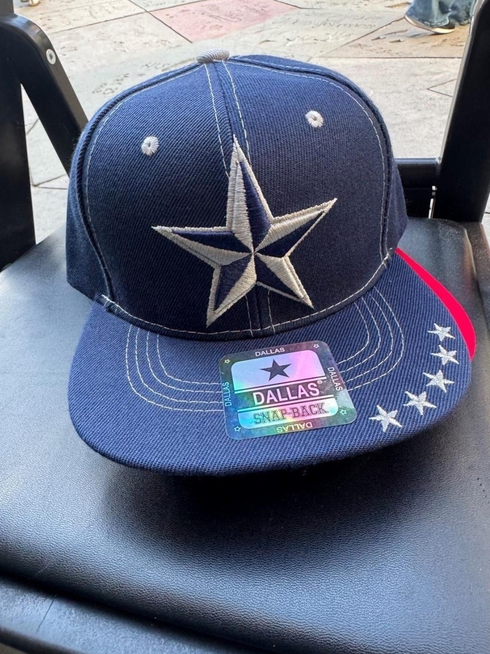 NWT Dallas Cowboys NFL Embroidered Snapback Cap - Navy